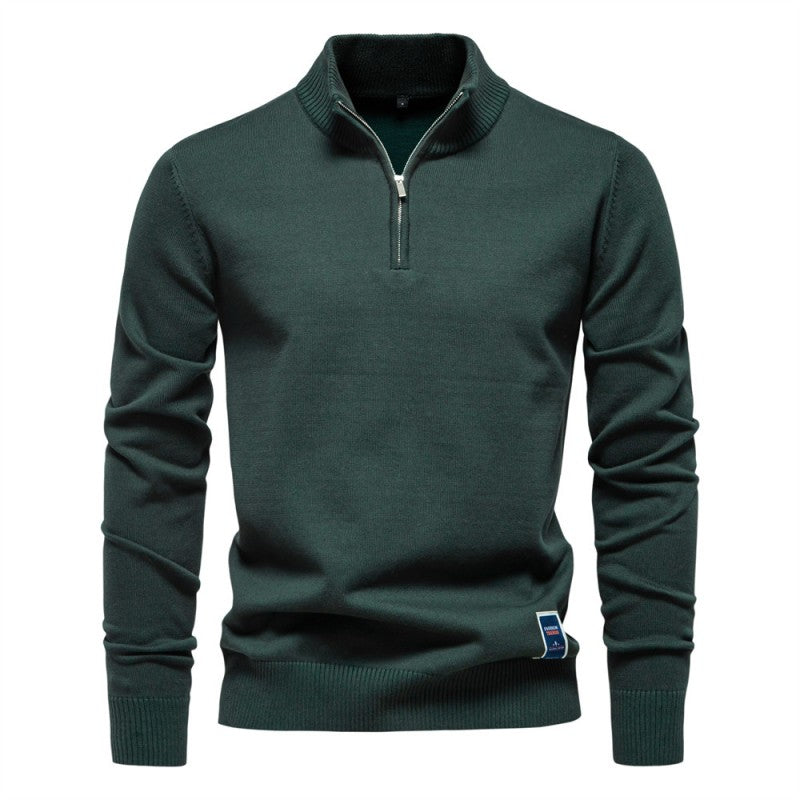Half Zip Slim Fit Sweater For Everyday Casual Comfort mutualdropshopping