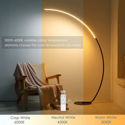 RGBW Modern Curve Floor Lamp | New Version Depzion