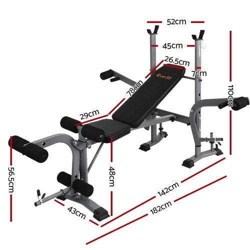 Everfit Multi Station Weight Bench For Bench Presses Depzion