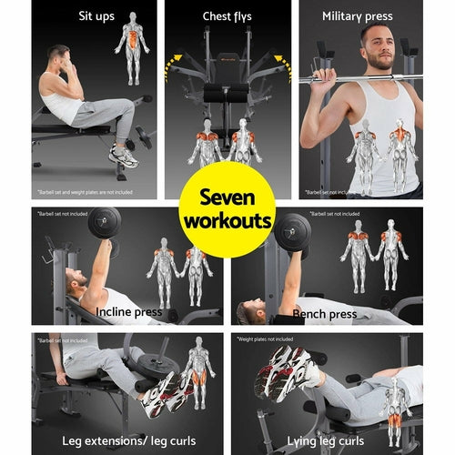Everfit Multi Station Weight Bench For Bench Presses Depzion