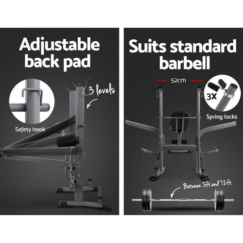 Everfit 8-in-1 Adjustable Weight Bench for Home Gym Depzion