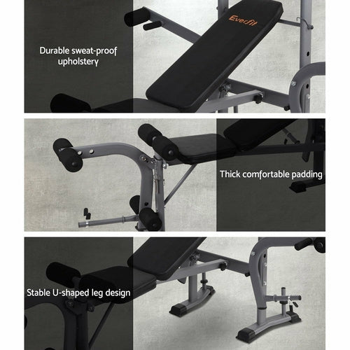 Everfit Multi Station Weight Bench For Bench Presses Depzion