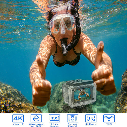 4K Waterproof Action Camera With WiFi Depzion
