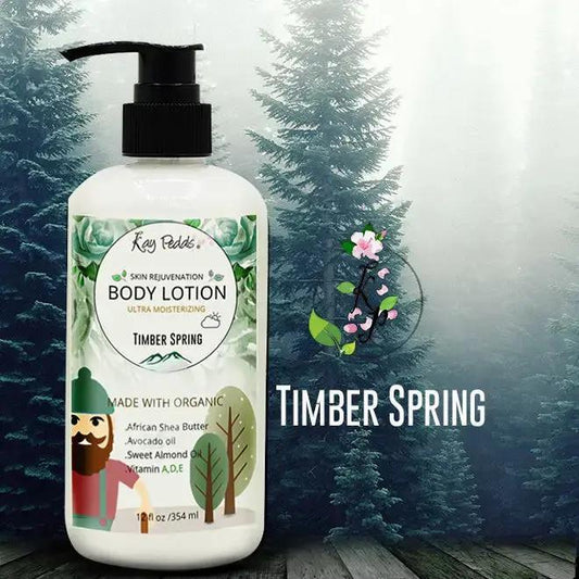Timber Spring Body Lotion | Organic Body Cream | Shea Butter Lotion | Scented Lotion | Almond Body Lotion-0