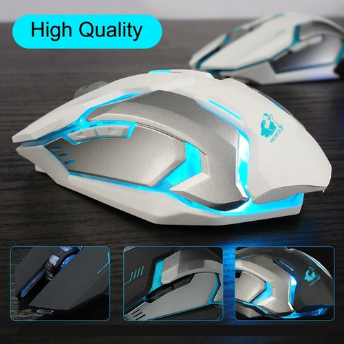 Ninja Dragon Stealth 7 Wireless Silent LED Gaming Mouse Depzion