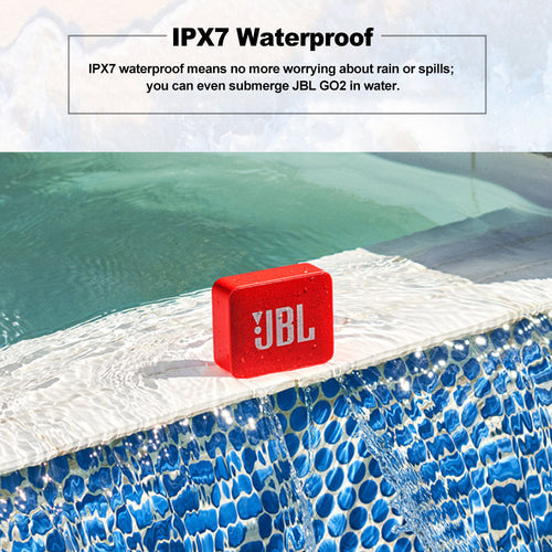 JBL GO 2 Wireless Bluetooth Speaker IPX7 Waterproof With Mic Depzion