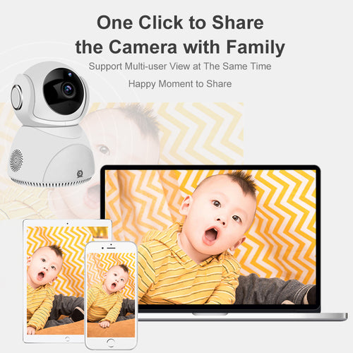 HD 1080P 360 Panoramic PTZ Wireless Camera Night Vision Depzion
