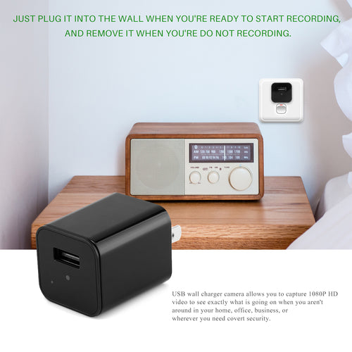 HD 1080P Hidden Camera USB Charger For Home Security Depzion