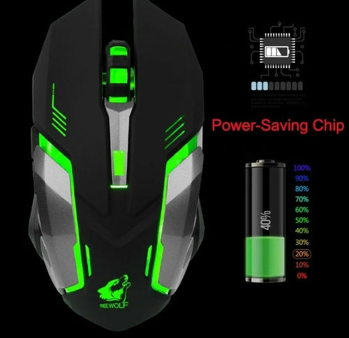 Ninja Dragon Stealth 7 Wireless Silent LED Gaming Mouse Depzion
