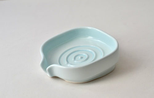 Self-Draining Porcelain Soap Dish Depzion