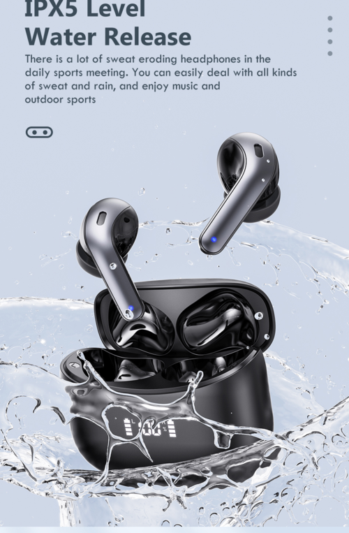 LED TWS Earbuds Bluetooth 5.0 Earphones for Huawei Iphone Depzion