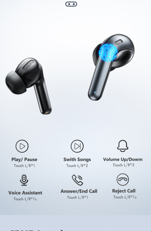LED TWS Earbuds Bluetooth 5.0 Earphones for Huawei Iphone Depzion