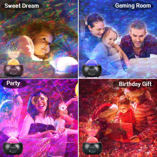 LED Night Light Starry Sky Projector with Bluetooth Wireless Speaker Depzion
