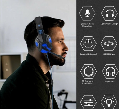 Ninja Dragon G9300 LED Gaming Headset with Microphone Depzion