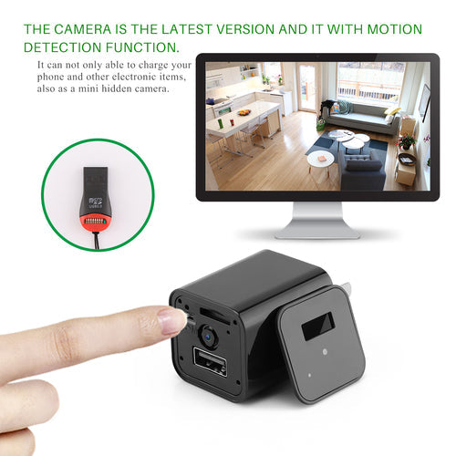 HD 1080P Hidden Camera USB Charger For Home Security Depzion