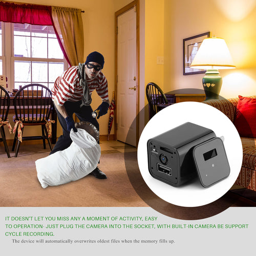 HD 1080P Hidden Camera USB Charger For Home Security Depzion