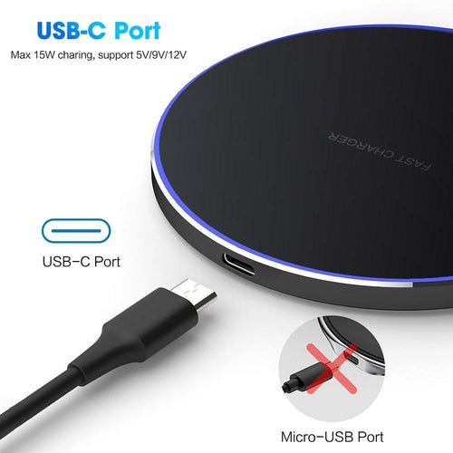 Dragon W9 30W Wireless Charging Pad IPhone 15 Series USB C Depzion