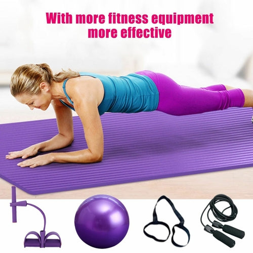 Deluxe Yoga Fitness 5 Piece Home Gym Set For Workouts Depzion